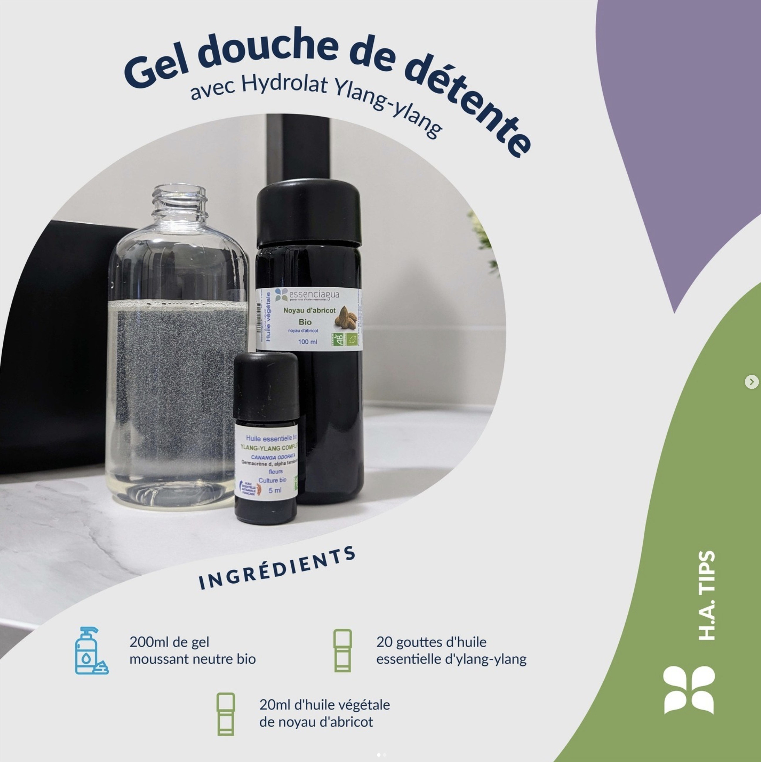 Ricetta del gel doccia 100% naturale fatto in casa