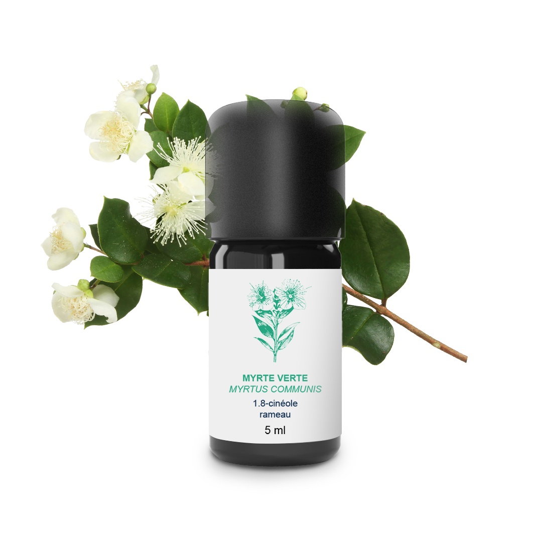 Olio essenziale di mirto verde 100% biologico e artigianale