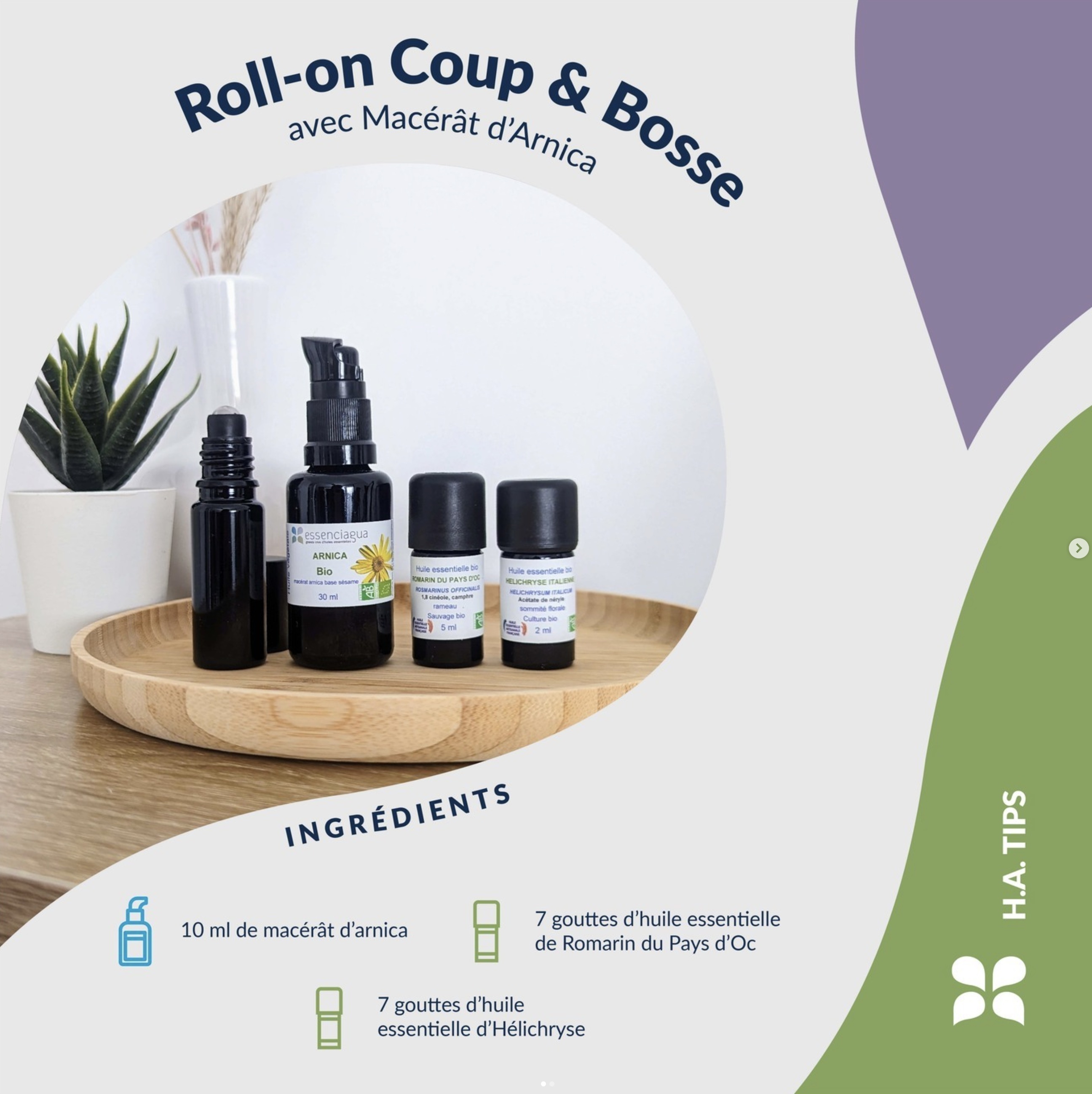 Roll-on postumi e urti con macerato di arnica